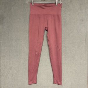 Set Active Women's Leggings Size S High Waist pink Stretch 7/8 Length